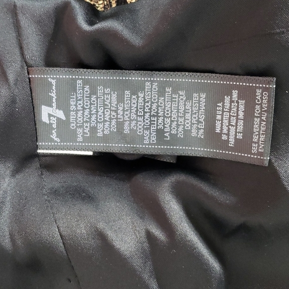 7 FOR ALL MANKIND Metallic Jacquard Blazer Sz. SM - Picture 13 of 15